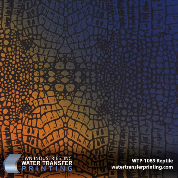 WTP-1089 Reptile Blue Orange hydrographic film