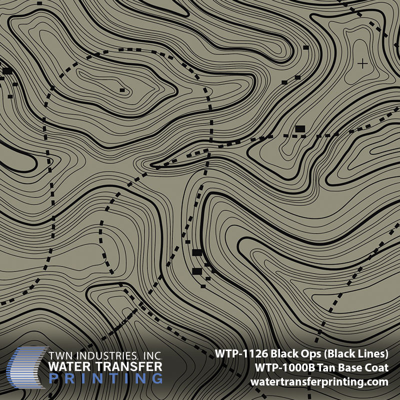 WTP-1126 Black Ops Black Lines hydrographic film