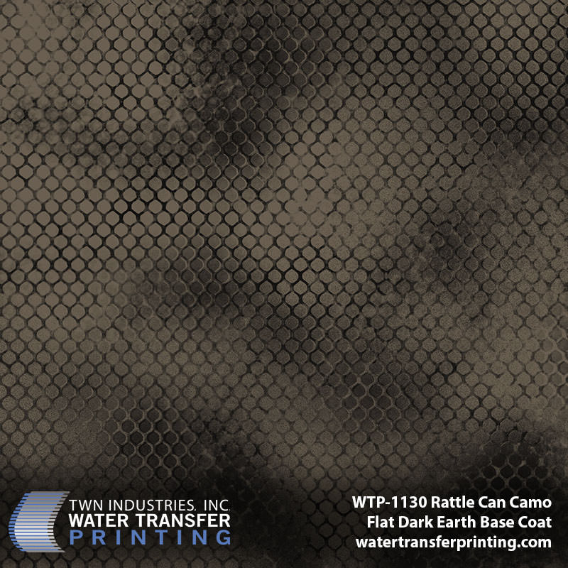 WTP-1130 Rattle Can Camo Flat Dark Earth Base Coat hydrographic film