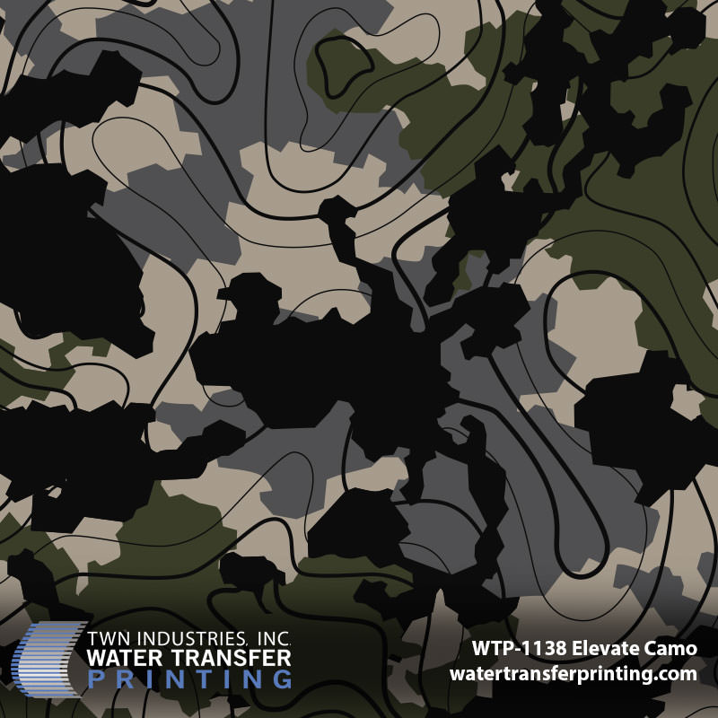 WTP-1138 Elevate Camo hydrographic film