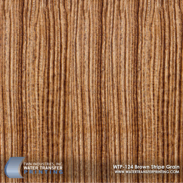 WTP-124 Brown Stripe Grain hydrographic film