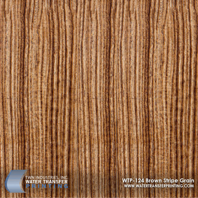 WTP-124 Brown Stripe Grain hydrographic film