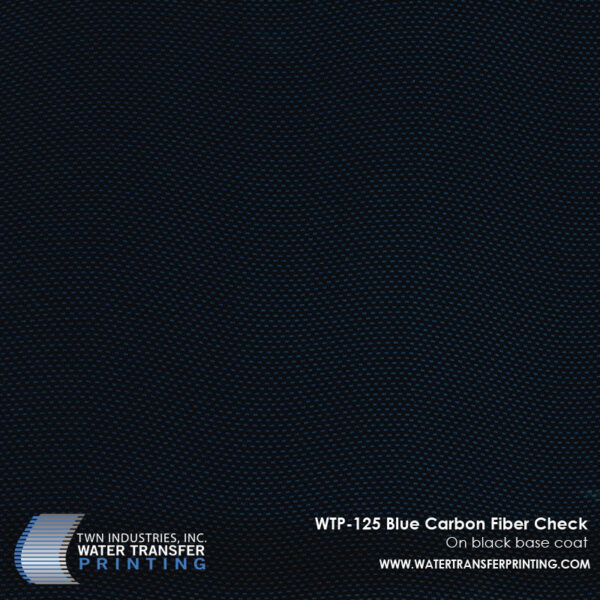 WTP-125 Blue Carbon Fiber Check hydrographic film