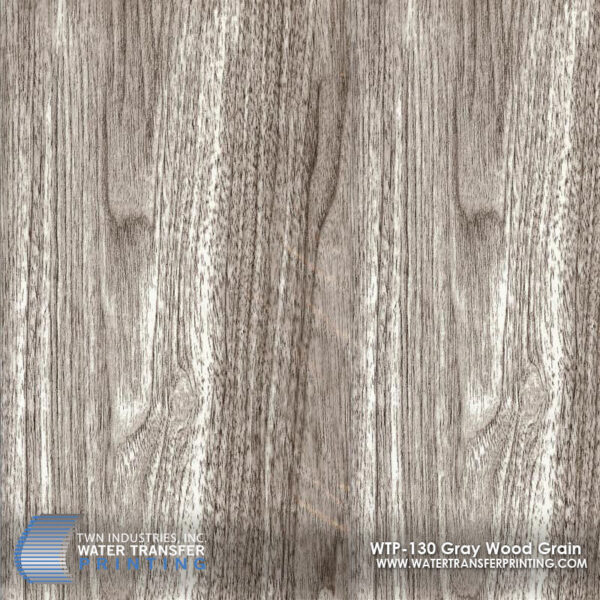 WTP-130 Gray Wood Grain hydrographic film