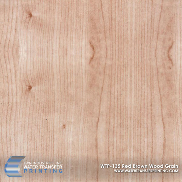 WTP-135 Red Brown Wood Grain hydrographic film