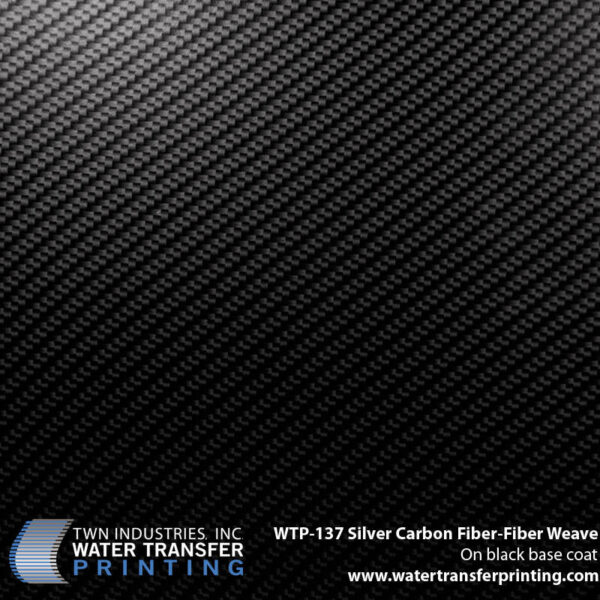 WTP-137 Silver Carbon Fiber Fiber Weave hydrographic film