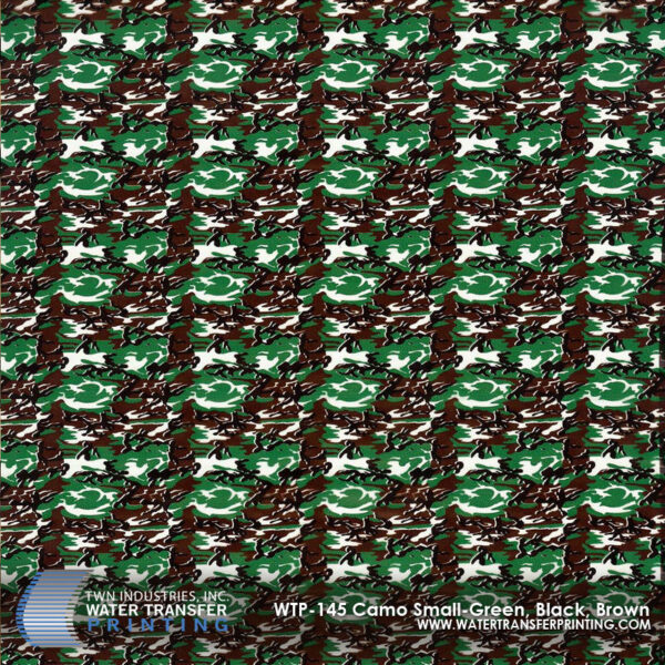 WTP-145 Camo Small Green Black Brown hydrographic film