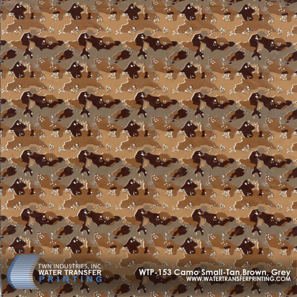 WTP-153 Camo Small Tan Brown Grey hydrographic film