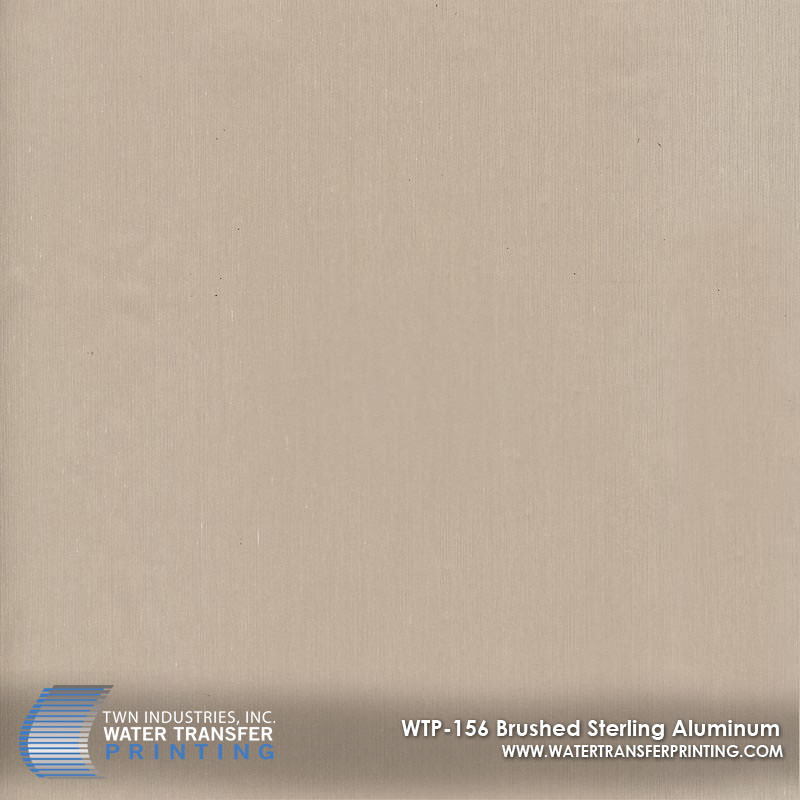 WTP-156 Brushed Sterling Aluminum hydrographic film