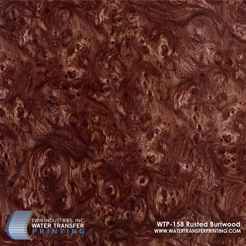 WTP-158 Rusted Burlwood hydrographic film