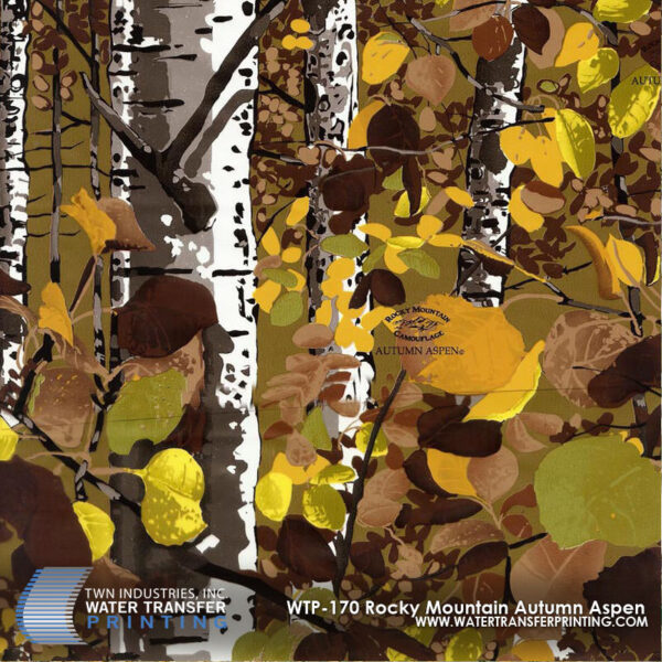 WTP-170 Rocky Mountain Camo Autumn Aspen hydrographic film