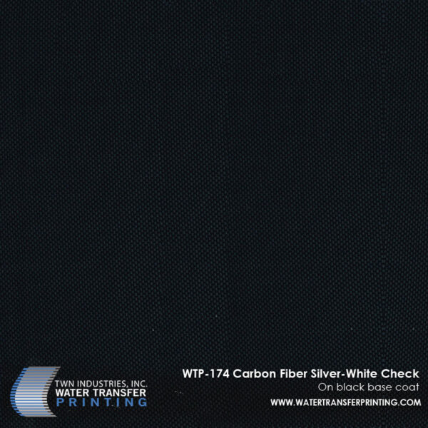 WTP-174 Carbon Fiber Silver White Check Fade hydrographic film