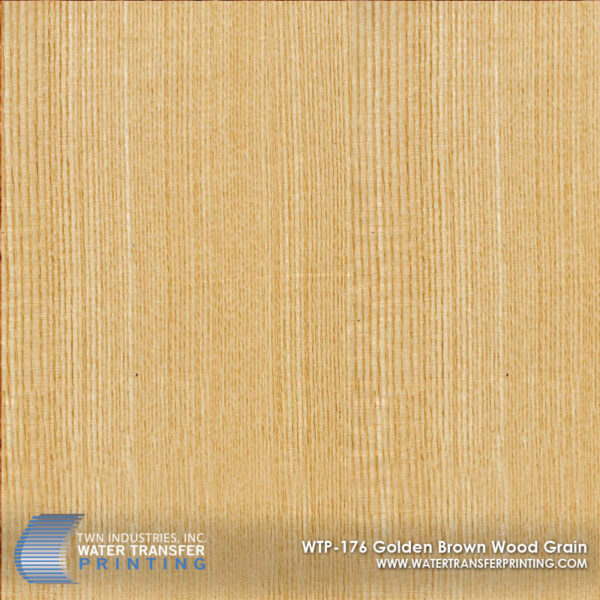 WTP-176 Golden Brown Wood Grain hydrographic film