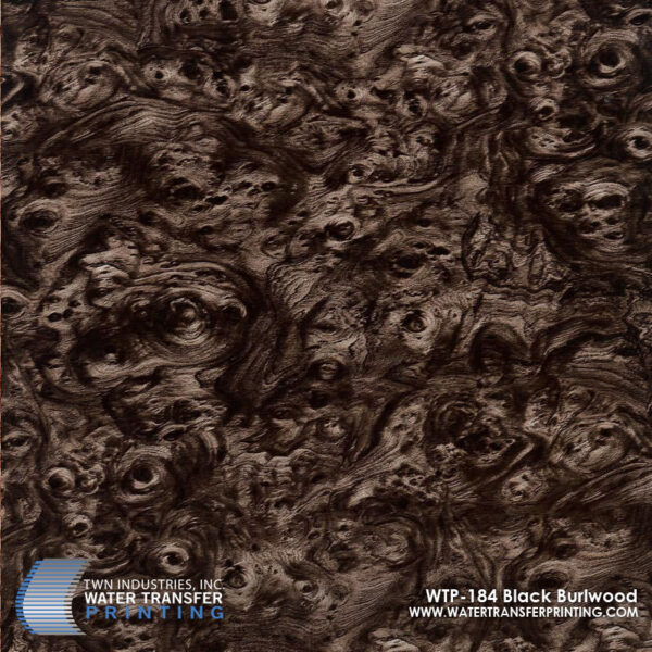 WTP-184 Black Burlwood hydrographic film