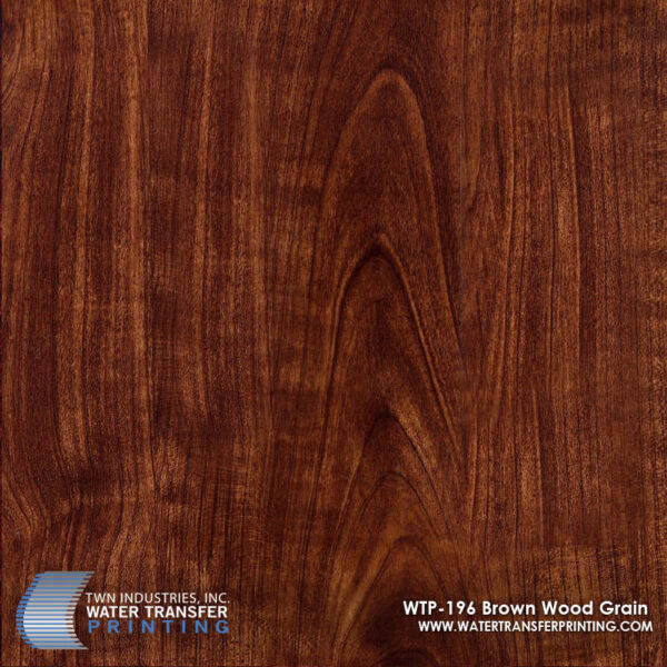 WTP-196 Brown Wood Grain hydrographic film