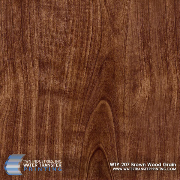 WTP-207 Brown Wood Grain hydrographic film