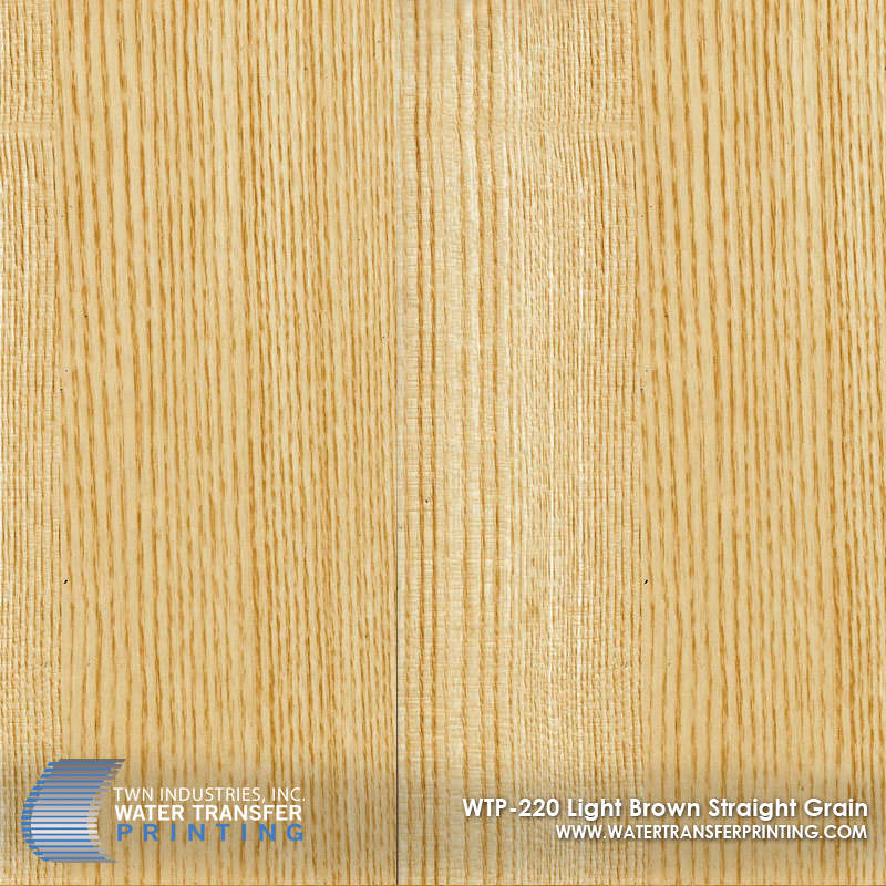 WTP-220 Light Brown Straight Grain hydrographic film