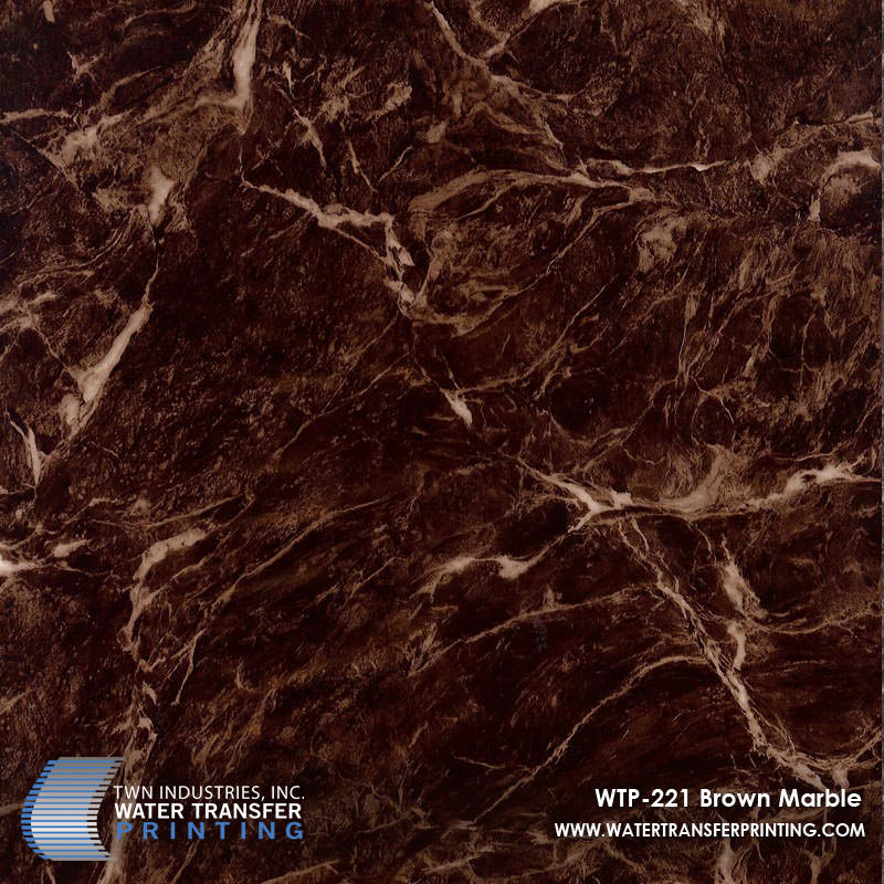 WTP-221 Brown Marble hydrographic film