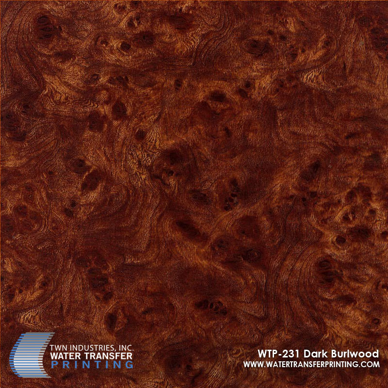 WTP-231 Dark Burlwood hydrographic film