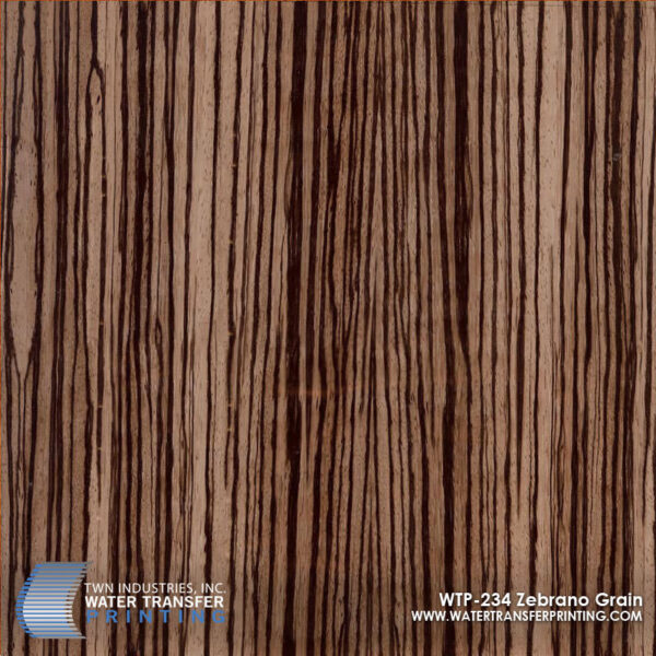 WTP-234 Zebrano Grain hydrographic film