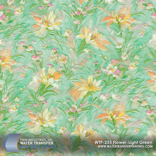 WTP-255 Flower Light Green hydrographic film
