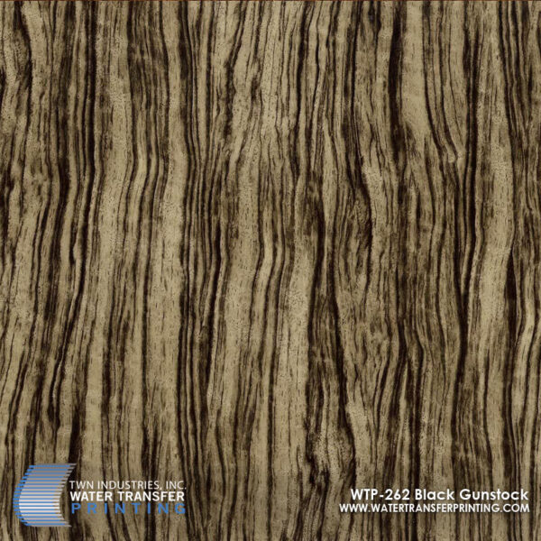 WTP-262 Black Gunstock hydrographic film