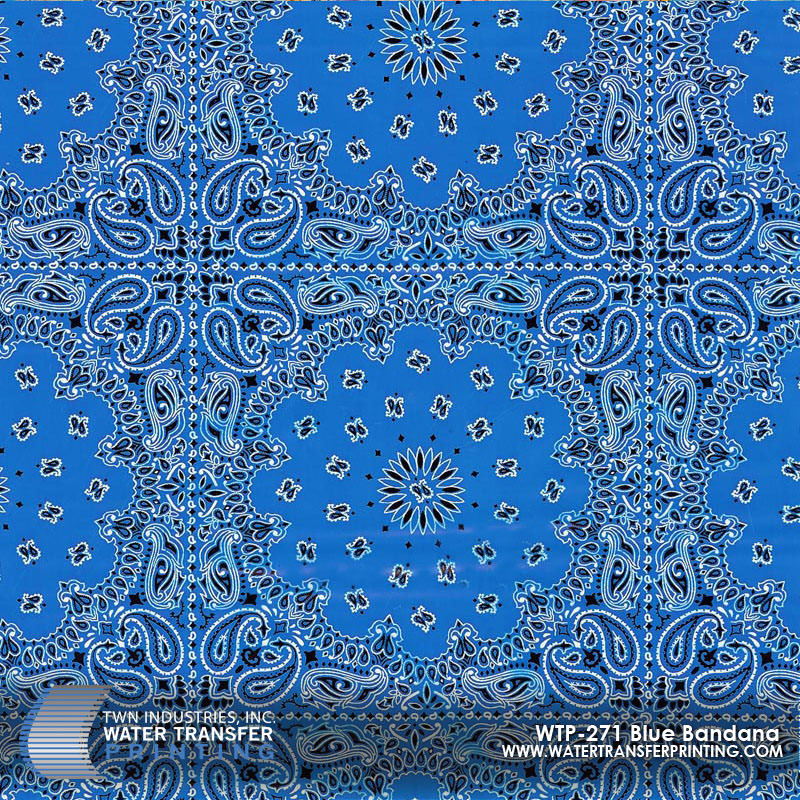 WTP-271 Blue Bandana hydrographic film