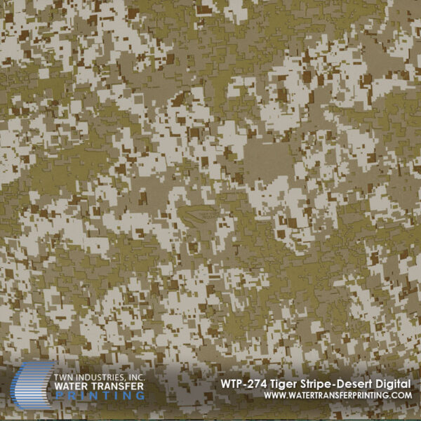 WTP-274 Tiger Stripe Desert Digital hydrographic film