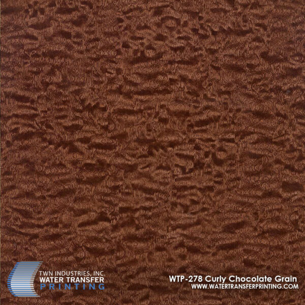 WTP-278 Curly Chocolate Grain hydrographic film