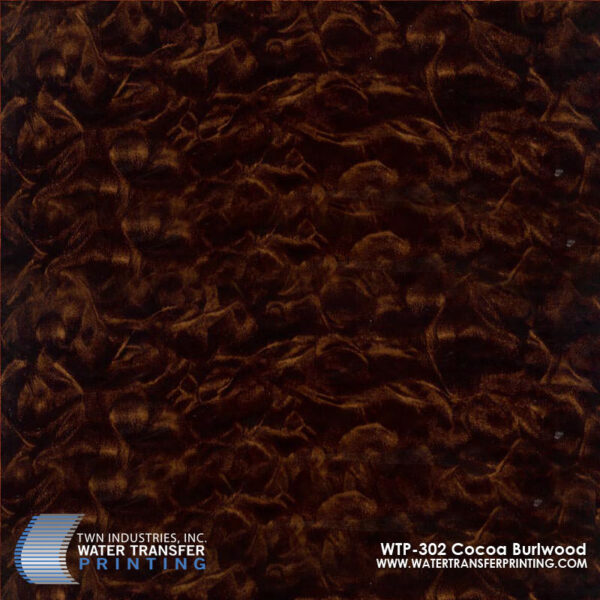 WTP-302 Cocoa Burlwood hydrographic film
