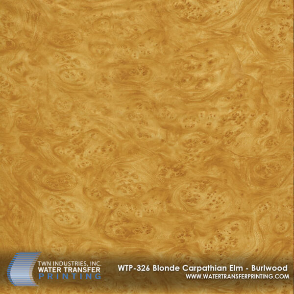 WTP-326 Blonde Carpathian Elm Burlwood hydrographic film