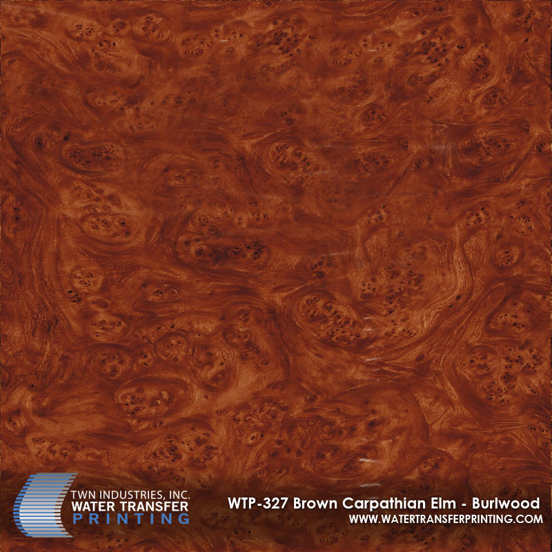 WTP-327 Brown Carpathian Elm Burlwood hydrographic film