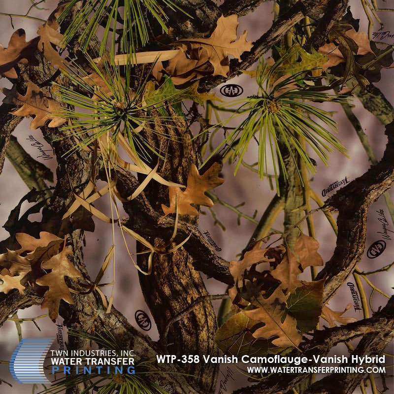 WTP-358 Vanish Camoflauge Vanish Hybrid hydrographic film