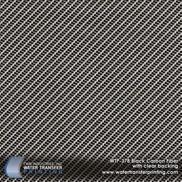 WTP-378 Black Carbon Fiber Weave hydrographic film