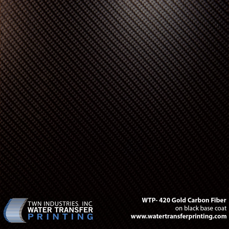WTP-420 Gold Carbon Fiber hydrographic film