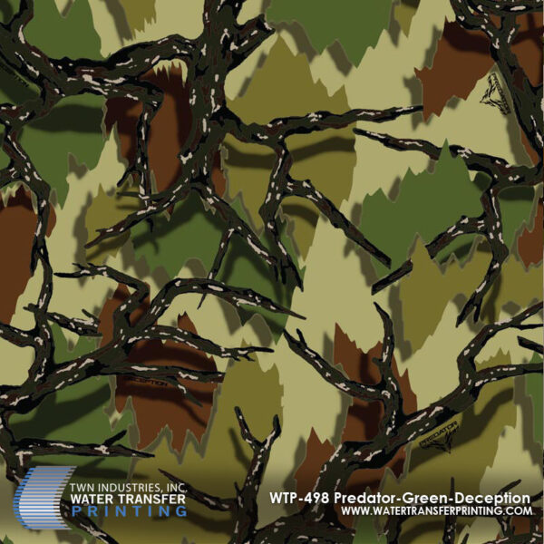 WTP-498 Predator Green Deception hydrographic film