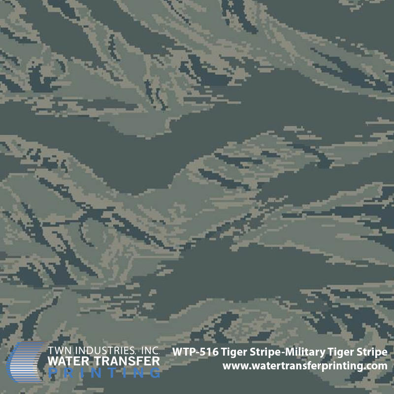 WTP-516 Tiger Stripe Military Tiger Stripe hydrographic film