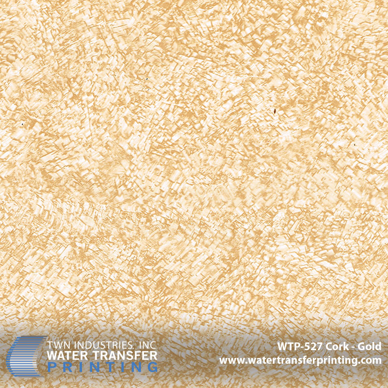 WTP-527 Cork Gold hydrographic film