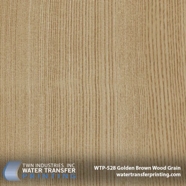 WTP-528 Golden Brown Wood Grain hydrographic film