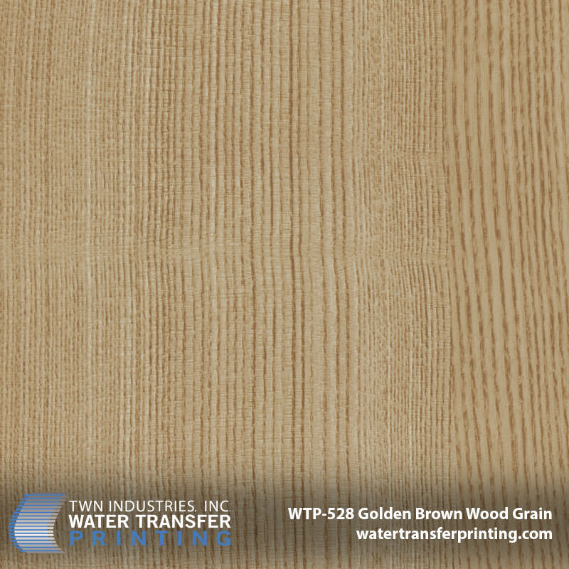 WTP-528 Golden Brown Wood Grain hydrographic film