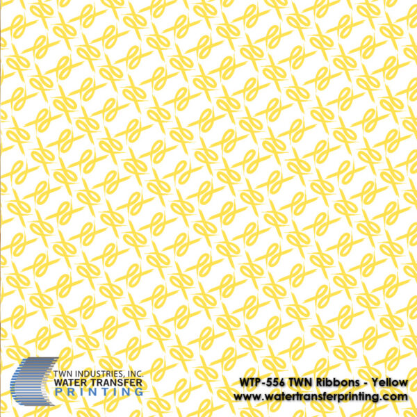 WTP-556 TWN Ribbons Yellow hydrographic film