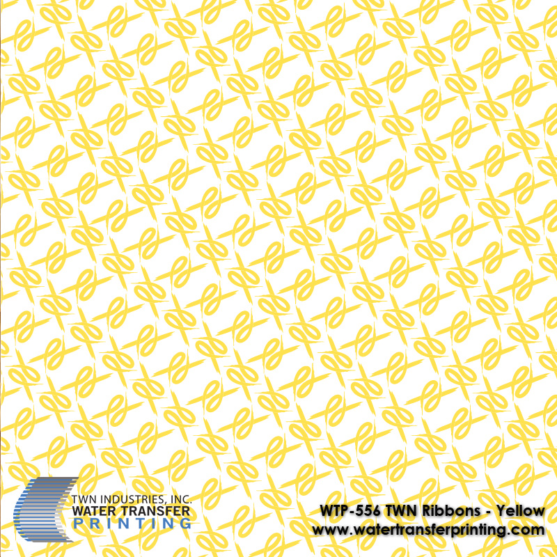 WTP-556 TWN Ribbons Yellow hydrographic film