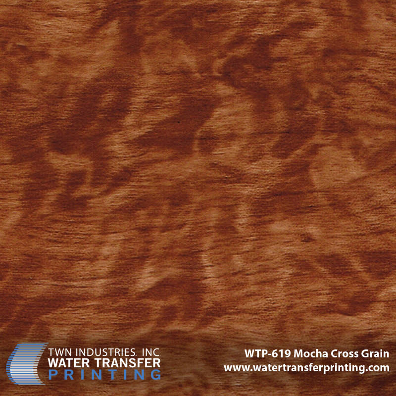 WTP-619 Mocha Cross Grain hydrographic film