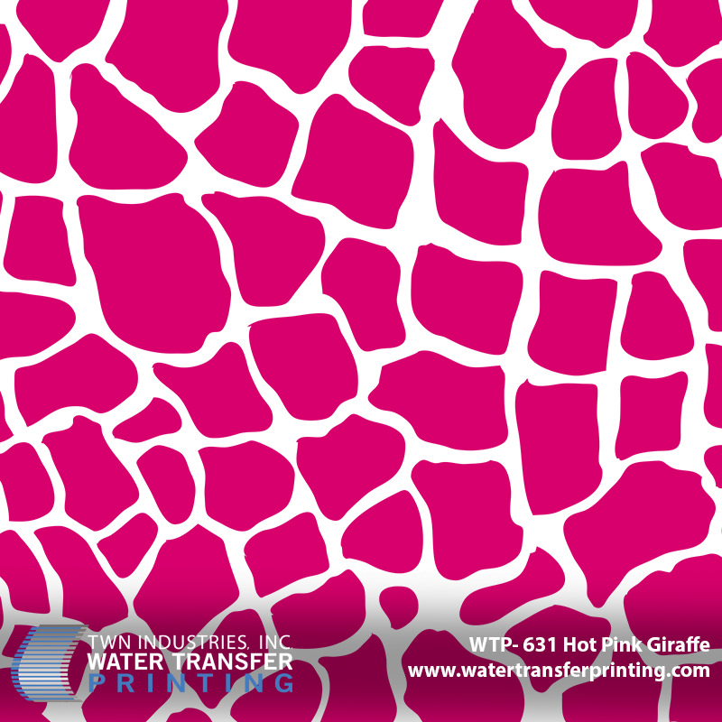 WTP-631 Hot Pink Giraffe hydrographic film