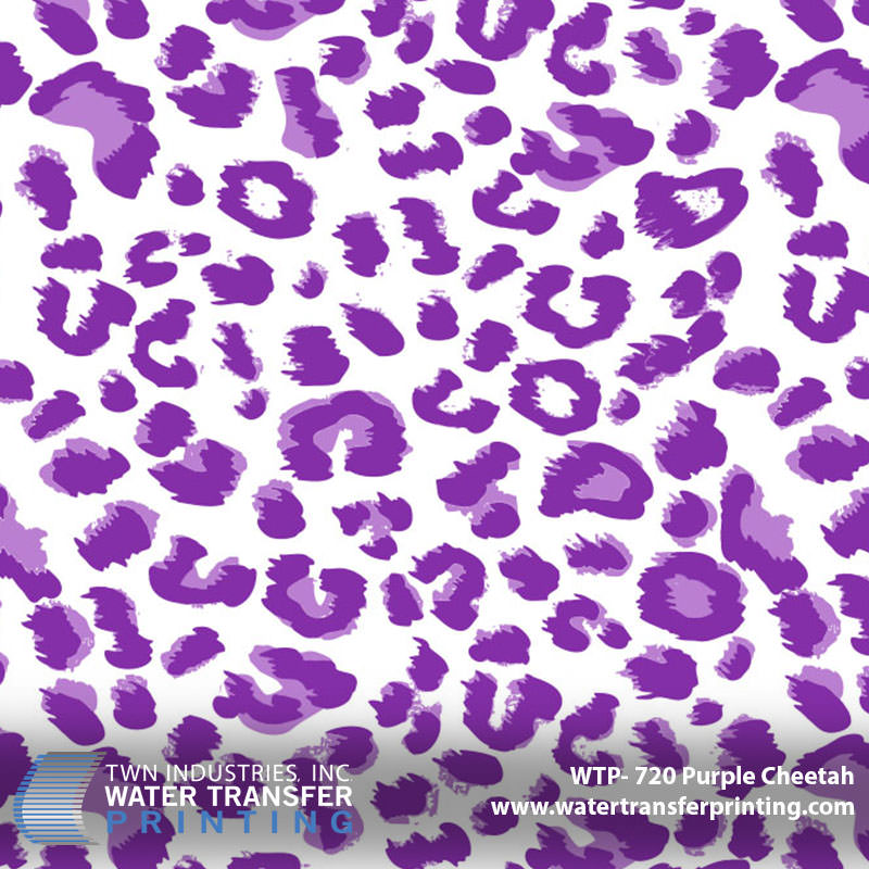 WTP-720 Purple Cheetah hydrographic film