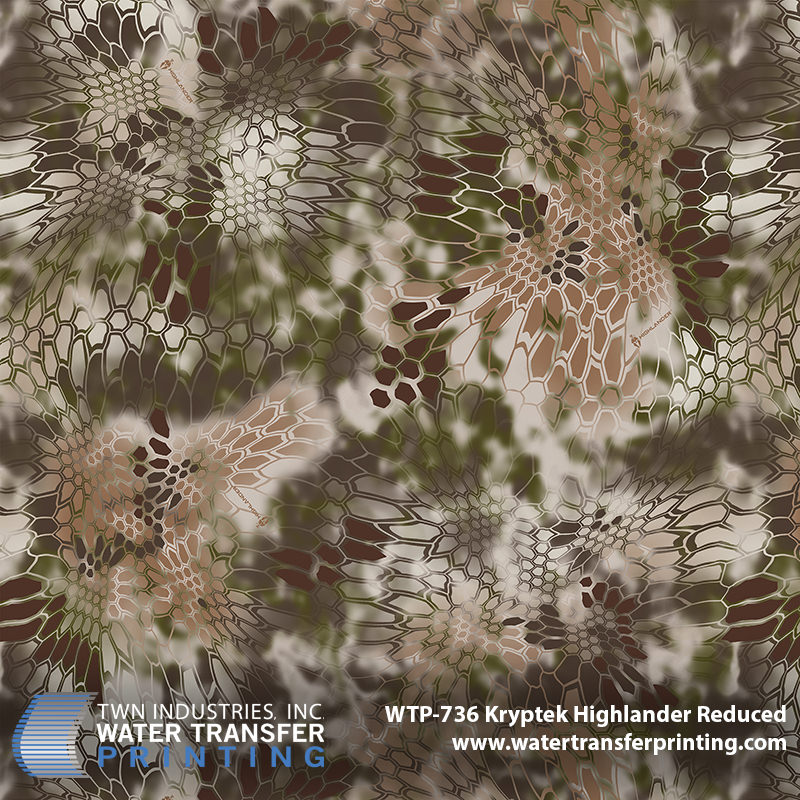 WTP-736 Kryptek Highlander Reduced hydrographic film