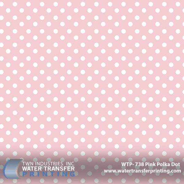 WTP-738 Pink Polka Dot hydrographic film