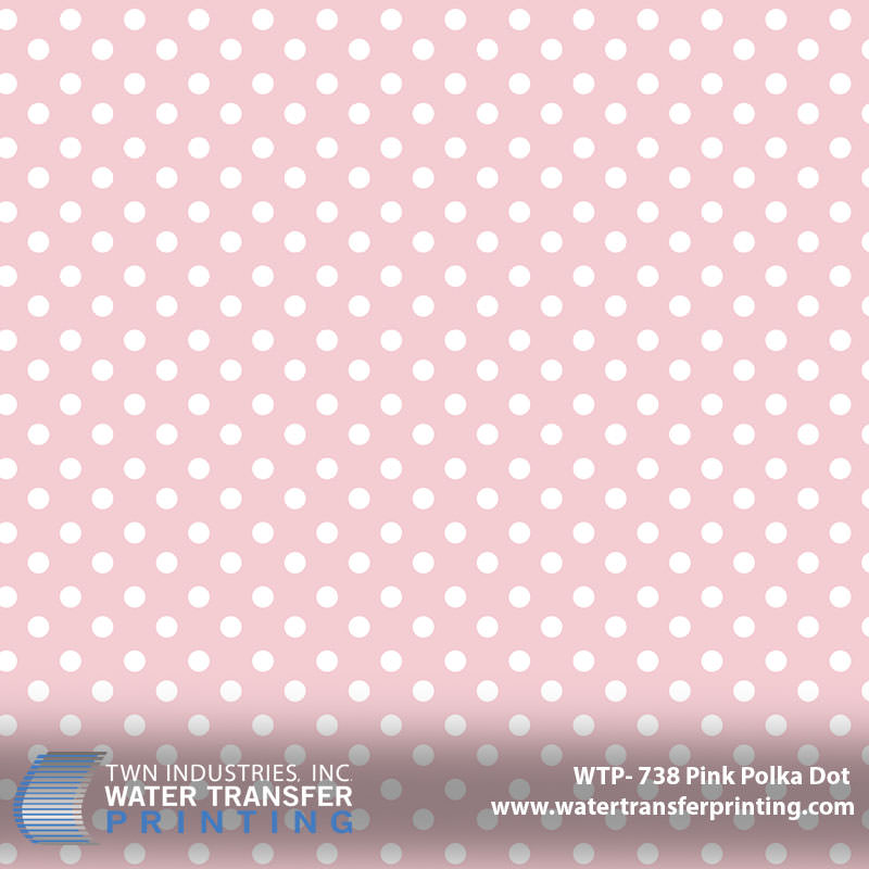 WTP-738 Pink Polka Dot hydrographic film
