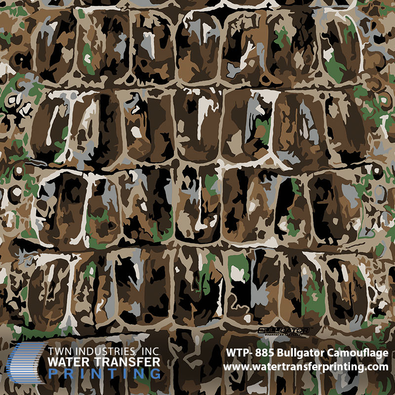 WTP-885 BullGator Camouflage hydrographic film