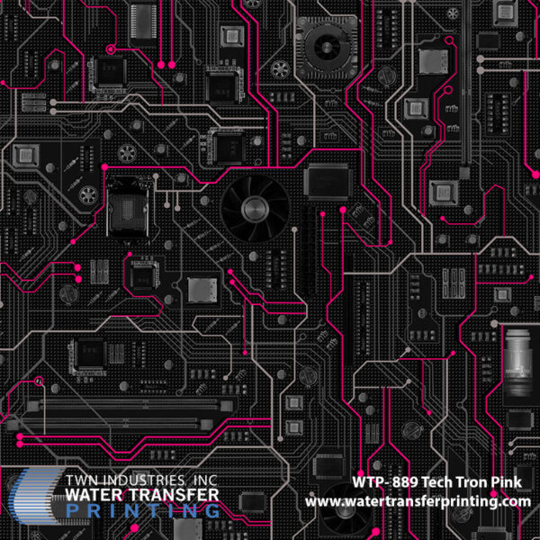 WTP-889 Tech Tron Pink hydrographic film